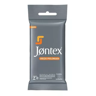 Preservativo Lubrificado Jontex Ereção Prolongada Pac 6 Un