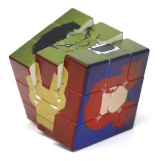 Cubo Mágico 3x3x3 Profissional Personalizado Marvel Heróis