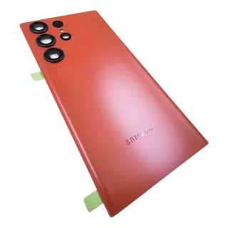 Tapa Trasera Para Samsung Galaxy S23 Ultra Color Rojo+lente