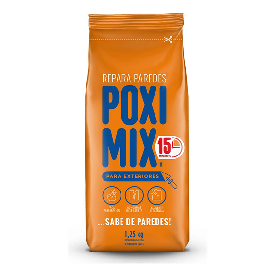 Poximix Uso Exterior Repara Grietas 1,25kg - Deacero