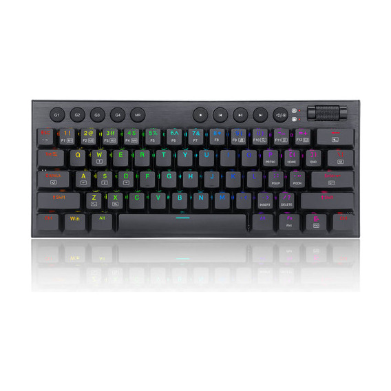 Teclado Gamer Redragon Horus Mini K632-rgb 60% Swich Red Ing Color del teclado Negro Idioma Inglés US