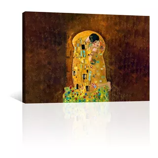 Cuadro Canvas Arte Pintura Impresa El Beso Por Gustav Klimt