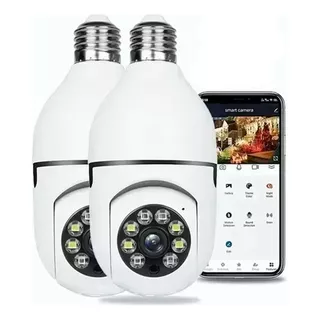Kit 2 Cámaras De Seguridad Wifi Vigilancia 1080p Con Alarma 