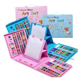 Set De Arte De Dibujo Y Pinturas Infantil 208 Pcs C/estuche