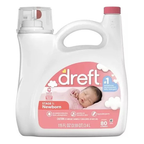 Dreft Stage 1: Active Baby Detergente Liquido Lavanderia