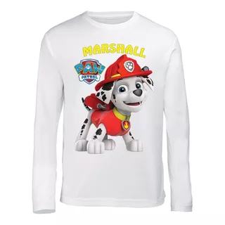 Remera Paw Patrol Sublimada Mangas Larga