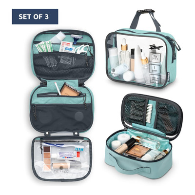 Bolsas De Aseo Viaje Colgante Con Organizador Dusty Teal