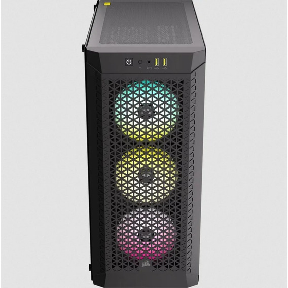 Gabinete Corsair 480t Rgb Airflow Tg Mid-tower Black