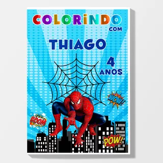 10 Livros De Colorir Personalizados - Lembrancinha P/ Festa