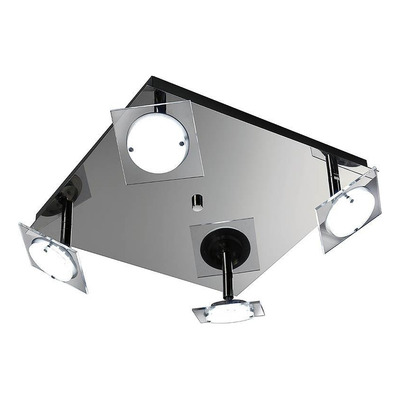 Plafon Led 4 Luces Sun Moderno Cabezal Móvil 40w Potencia 