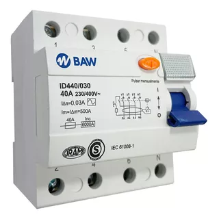 Interruptor Diferencial 4p 40a Id440/030 Baw
