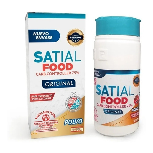 Suplemento En Polvo Framingham Pharma Satial Food Dietario En Caja De 50ml