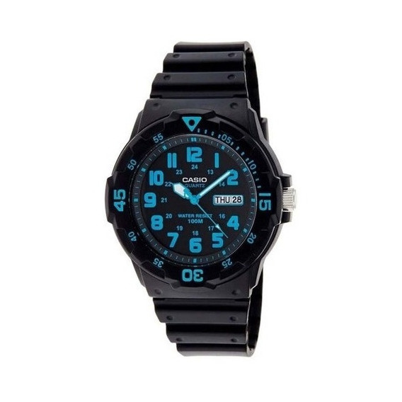 Reloj pulsera Casio MRW-200H-2BDF, analógico, para hombre color y hebilla simple
