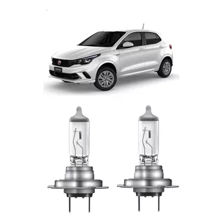 2 Lampada Farol Baixo Fiat Argo 2017 2018 2019 2020 H7