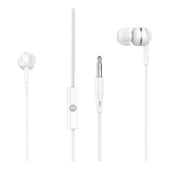 Auriculares Motorola Wired 105 Motobuds White