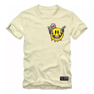  Camiseta Masculina Smile Emoji Caveira Original Boss Life