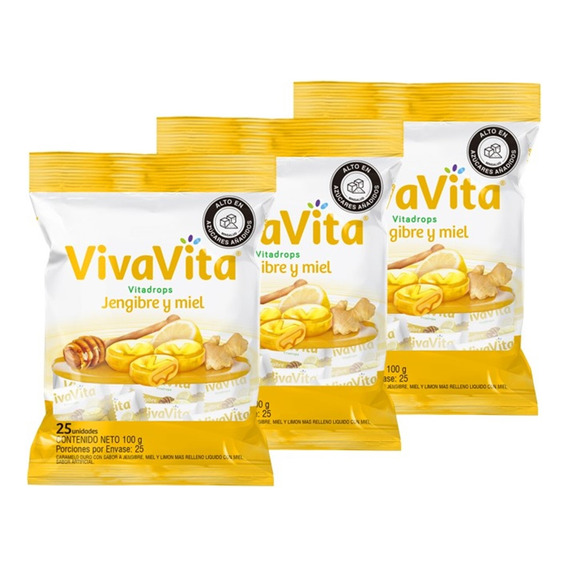 Pastillas Dulces Vivavita Vitadrop X 3 Uds- Unidad A $4633