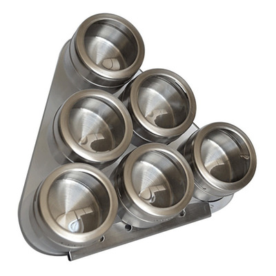 Porta Especieros Pared Acero Inox. 932143 Bazarnet. P