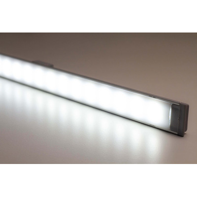 Perfil 1 Mt Led Aluminio Con Fuente Cocina Alacena Vestidor