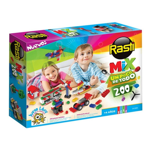 Bloques para armar Rasti Mix 01-1058 200 piezas  en  caja