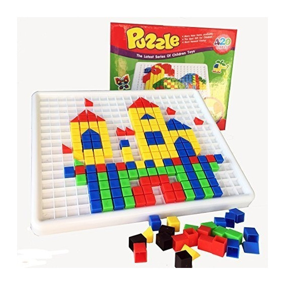 Puzzle Mosaico 420 Piezas Didactico Con Bandeja Niños(a)