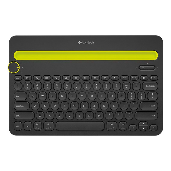 Teclado bluetooth Logitech K480 QWERTY inglés US color negro