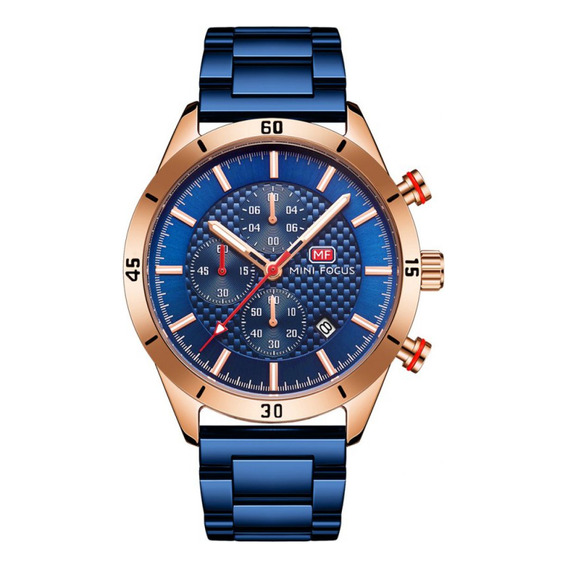 Reloj Para Hombre Mini Focus Mf0283g Mfa67202121 Azul