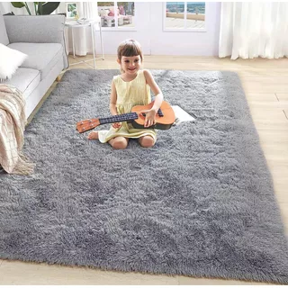 Bajada De Cama Alfombra Unicolor De Peluche 150x200