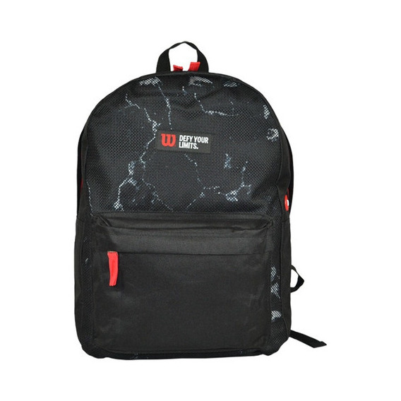 Mochila Wilson Porta Notebook Urbana Deportes Reforzada Gym Color Negro