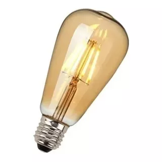 Ampolleta Led Tipo Edison 4 Watts Retro Vintage Color De La Luz Cálida