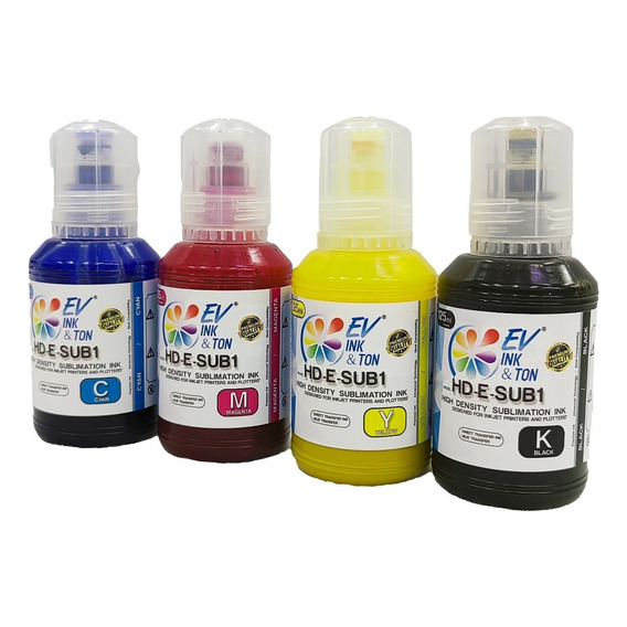 Tinta Sublimar Sublimación Evt C M Y K 125ml Ecofit Serie L Tinta Cmyk