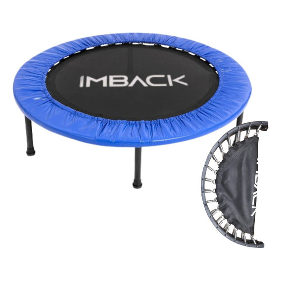 Mini Trampolin Plegable Cama Elastica Fitness Gym 102 Cm Color Azul