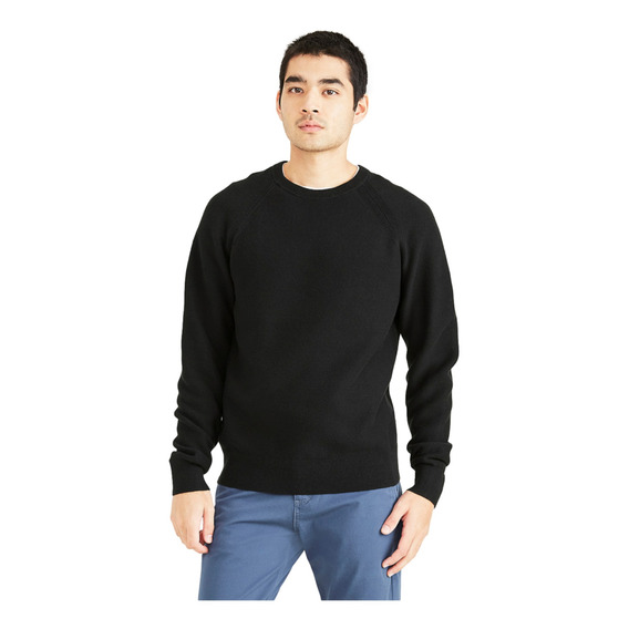 Sweater Hombre Core Crew Regular Fit Negro Dockers