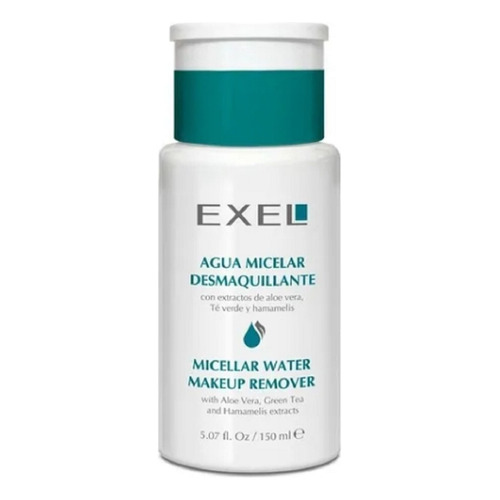 Agua Micelar Desmaquillante Aloe Vera Y Te Verde Exel 150 Ml