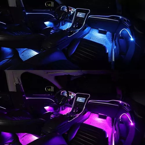 Luz Interior Del Coche Tira De Led 5in1 6m Rgb App Control