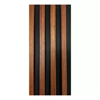 Lambrin Wpc Tipo Madera Parota Black Caja 12 Piezas 