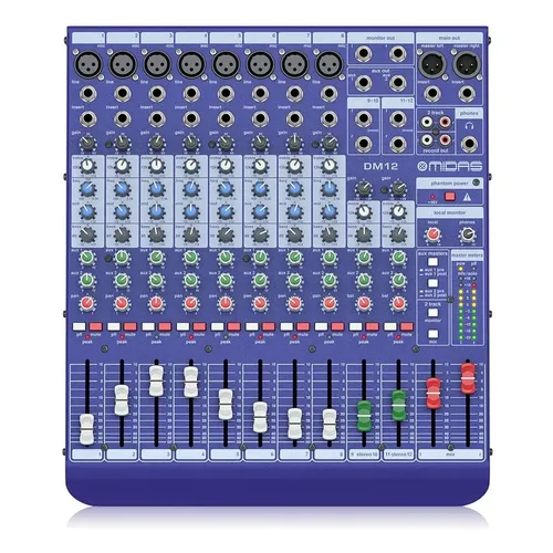 MIDAS DM12 元箱あり Midas Dm12 12 Input Analogue Live And Studio Mixer With M