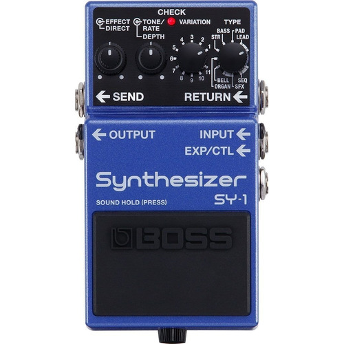 Pedal de efecto Boss Synthesizer SY-1  azul