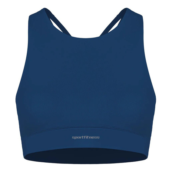 Top Sin Mangas Mujer Cheer Sportfitness Azul Oscuro