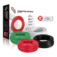 Kit 4 Cajas 100mts Cable Iusa Ngo,bco,rjo,vde Thw Cal 14 