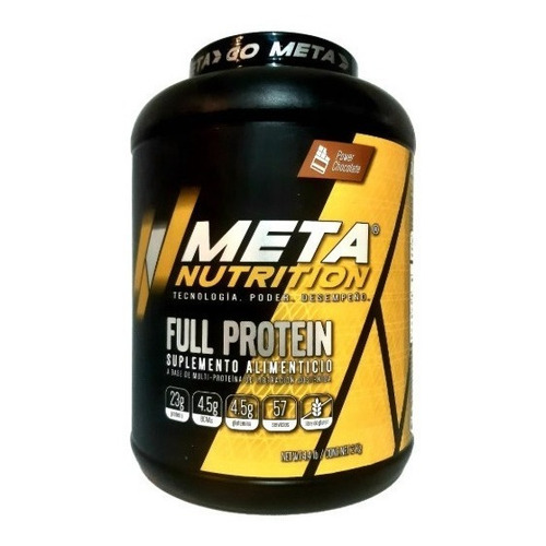 Suplemento en polvo Meta Nutrition  Full Protein proteínas sabor power chocolate en frasco de 2kg