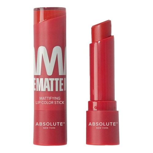 Labial Mattifying Lip Color Stick Anise Color Rojo