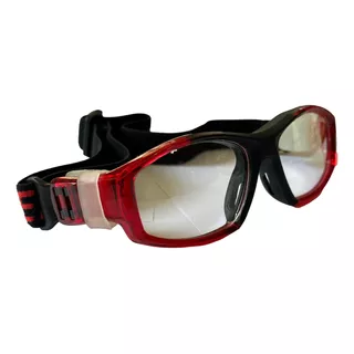 Goggle Deportivo Pa Graduar Rojo Negro Futbol Oftalmico 9903