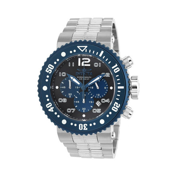 Reloj pulsera Invicta 250LK con correa de acero inoxidable color plateado