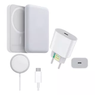 Kit Carregador Magnético Indução Turbo Compatível Com iPhone