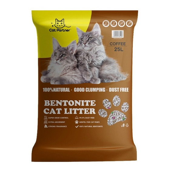 Arena Aglomerante Gato Cat Partner 20kg Cafe Con Regalo