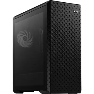 Gabinete Gamer Xpg Defender Pro 3 Fan Argb Cristal Templado Color Negro