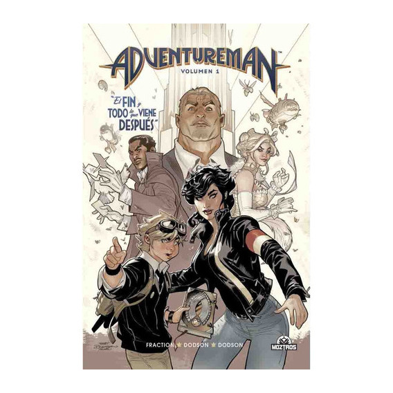 Adventureman Vol 01, de Matt Fraction. Editorial Ovni Press Moztros, tapa dura en español, 2022