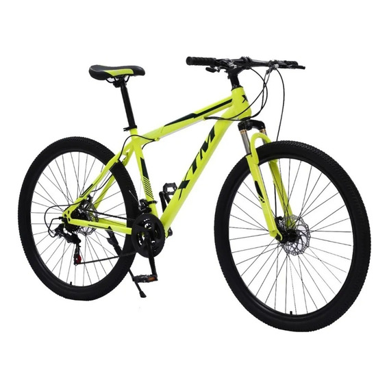 Bicicleta Montaña Rodado 29 Con 21 Velocidad Aro 29 Premium Color Amarillo Tamaño Del Cuadro Xl