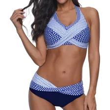 Bañador Bikini Estampado Superpuesto Para Mujer 8002 Bañador Bikini Estampado Superpuesto Para Mujer 8002